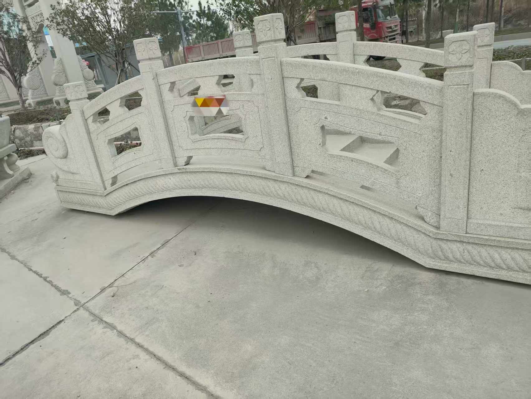泰安芝麻白拱桥，石桥