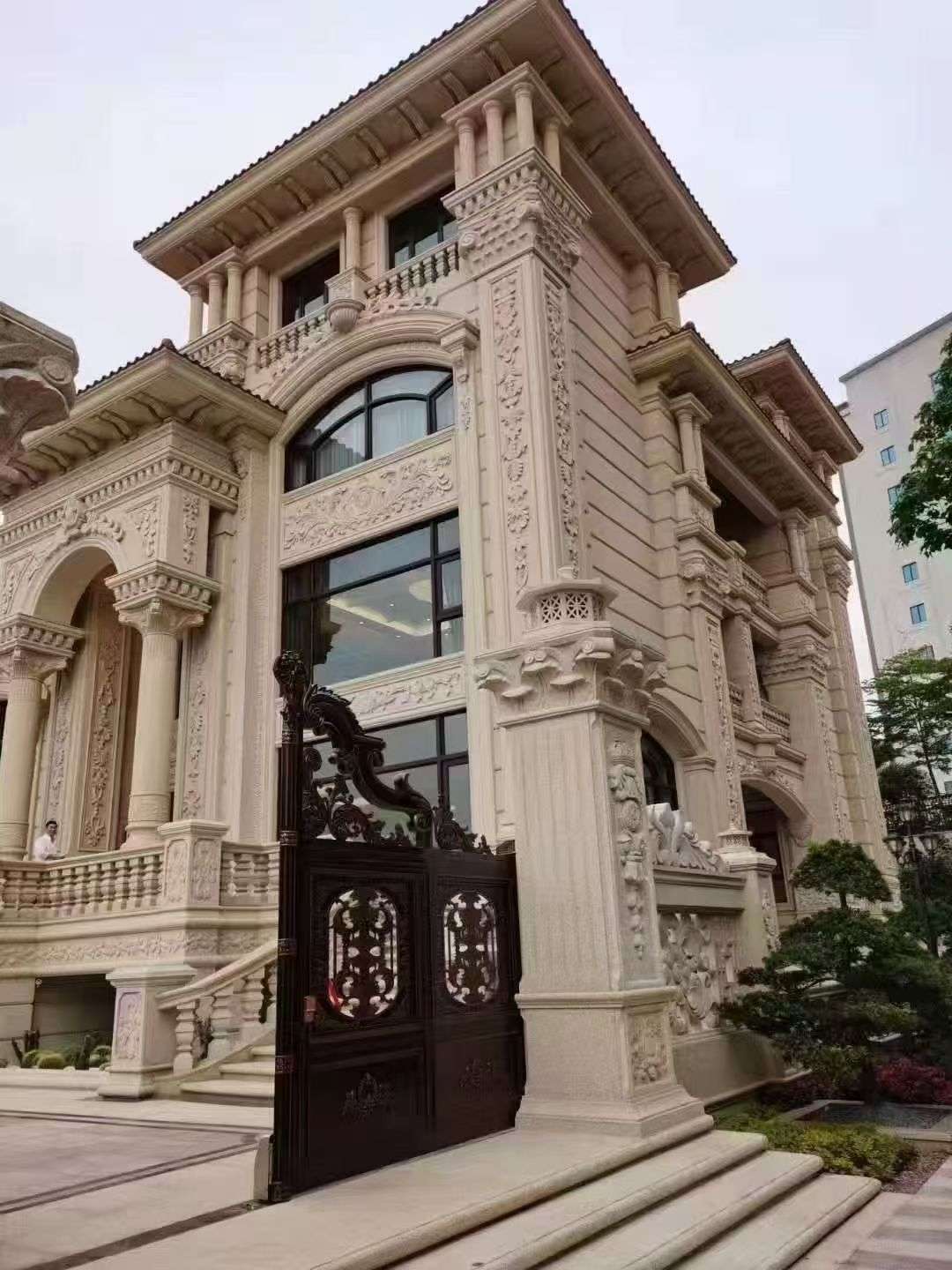 泰安黄金麻别墅外墙异形定制