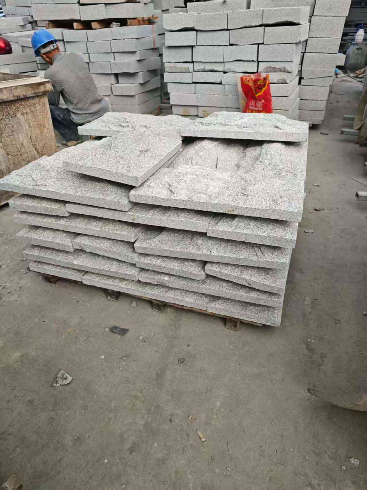 泰安芝麻白蘑菇石，自然面